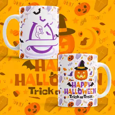 vectores plantilas HALLOWEEN,ABECEDARIO,LETRAS,MONOGRAMAS,ALFABETO,